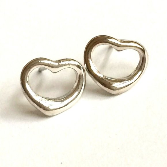 925 Sterling Silver Floating Heart Earrings Hearts Love Valentines Day Gift Box - Picture 1 of 10